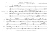 Piccola Suite in stile provenzale score