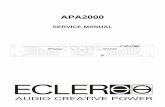 Ecler Apa2000 Amplifier Service Manual