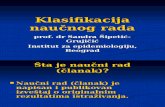 Klasifikacija Naucnog Rad 2007 Ssipetic