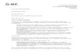 Paul Farrell AFP Decision Letter and Documents