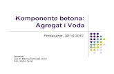 Komponente Betona (Agregat i Voda) [Način Kompatibilnosti]