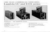 Lambda LU and LUA Series Power Supplies