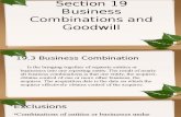 Section 19 Business Combination and Goodwill 1