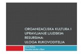 Zoran Sušanj Organizacijska Kultura i Upravljanje Ljudskim Resursima Uloga Rukovoditelja