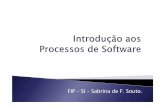 Introdução Aos Processos de Software