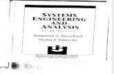 Systems Engineering and Analysis Thrid Edition Benjamin S. Blanchard and Wolter J. Fabrycky