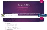 FYP Project Presentation Template