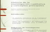 Historia de La Investigación Cualitativa y Conceptos Principales