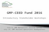 371GMP CEasdED 2016 Fund Stakeholder Workshop Presentation