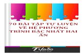 70 Bai Tap Tu Luyen Ve He Phuong Trinh Bac Nhat Hai An
