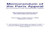 Memorandum of the Paris Appeal -2006