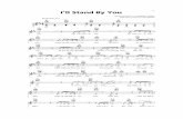 I'll Stand by you lead sheet