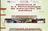 II 1 Metodologia de Educacion de Adultos