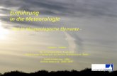 1 Einführung in die Meteorologie - Teil II: Meteorologische Elemente - Clemens Simmer Meteorologisches Institut Rheinische Friedrich-Wilhelms Universität.