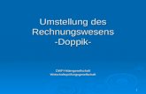 1 Umstellung des Rechnungswesens -Doppik- DWP Aktiengesellschaft Wirtschaftspr¼fungsgesellschaft