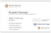 Projekt Patongo Patterns and Tools for Non-Governmental Organizations BMBF Förderung 3 Jahre Christina Matschke Franziska Arnold Johannes Moskaliuk Katrin.
