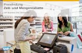 INTERN Preisfindung Zeit- und Mengenrabatte SAP Business One, Version 9.0.