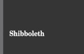 Shibboleth. Agenda Shibboleth? Single-Sign-On SAML & Co. Shibboleth  Eigenschaften  Architektur & Komponenten  Implementierungen  Kommunikation