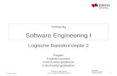 1 Dozenten: Markus Rentschler Andreas Stuckert Version 22.01.2016 Software Engineering I VE 12: Logische Basiskonzepte 1 Vorlesung Software Engineering.