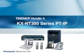 KX-NT300 Series PT-IP TDE/NCP Versão 4. Introdução Este curso descreve os telefones proprietários IPs (PT-IP), que podem ser conectados aos PABX das séries.