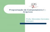 Programação de Computadores I – Arquivos Profa. Mercedes Gonzales Márquez.