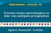 Processo ensino-aprendizagem no lidar com múltiplos protagonistas Egídio J. Romanelli - Curitiba REDE SINODAL – Gramado - RS.
