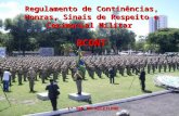 Regulamento de Continências, Honras, Sinais de Respeito e Cerimonial Militar RCONT 1º TEN PM NILZILENE.