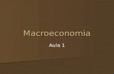 Macroeconomia Aula 1. Fundamentos de Teoria e Política Econômica A Macroeconomia é o ramo da teoria econômica que trata da evolução da economia como um.