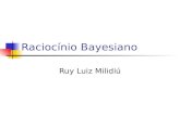 Raciocínio Bayesiano Ruy Luiz Milidiú Resumo Objetivo Examinar o Raciocínio Bayesiano e suas aplicações Sumário Probabilidades Teorema de Bayes Inferência.