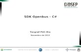 GESTOR: TIC/TIC-E&P/GIDSEP versão 1 - julho/2013 Tecgraf PUC-Rio Novembro de 2013 SDK Openbus – C#