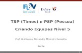 1 TSP (Times) e PSP (Pessoa) Criando Equipes Nível 5 Prof. Guilherme Alexandre Monteiro Reinaldo Recife.