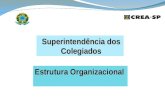 Superintendência dos Colegiados Estrutura Organizacional.