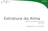 Estrutura da Alma A alma é um espírito encarnado. (LE Q.134) Atanásio Rocha – 03/07/2014.