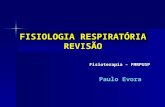FISIOLOGIA RESPIRATÓRIA REVISÃO Paulo Evora Fisioterapia – FMRPUSP.
