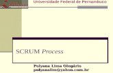 SCRUM Process Universidade Federal de Pernambuco Polyana Lima Olegário polyanalim@yahoo.com.br.