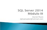 Daniel Paulo dptsalvador@hotmail.com. Login e Usuário Login – é um objeto que tem a finalidade de acessar a instância do SQL Usuário – Associado ao login.
