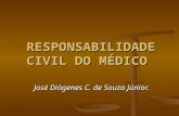 RESPONSABILIDADE CIVIL DO MÉDICO José Diógenes C. de Souza Júnior.