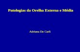 Patologias da Orelha Externa e Média Adriana De Carli.