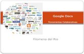 Google Docs Ferramentas Colaborativas Filomena del Rio.