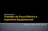 Eletrostática Professor Sandro Dias Martins. Uma força é chamada de conservativa, quando o seu trabalho não depende da trajetória, ou seja, qualquer que.