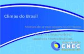 Climas do Brasil Massas de ar que atuam no território brasileiro. Tipos de climas no Brasil Domínios Morfoclimáticos.