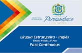 Língua Estrangeira - Inglês Ensino Médio, 2º Ano Past Continuous.
