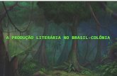 A PRODUÇÃO LITERÁRIA NO BRASIL-COLÔNIA. ERA COLONIAL ERA NACIONAL Arcadismo (Setecentismo) Barroco (Seiscentismo) Literatura de informação Pré-modernismo