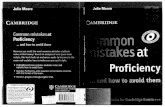 COMMON MISTAKES AT PROFICIENCY -