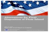Alternatives for Final Disposition of Plum Island