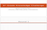 5th Grade Knowledge Challenge