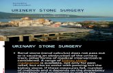 Urinary Stone Surgery