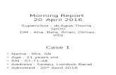 Morning Report 20 April 2016 (KII Memanjang)
