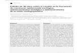 Estudio de 30 años sobre el cambio en la frecuencia de carcinoma epidermoide esofágico, adenocarcinoma esofágico y adenocarcinoma de la unión esofagogástrica