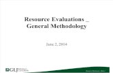 Resource Evaluation - Gral. Methodology